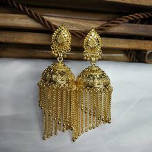 Golden Pijadda Bell Fashionable  Jhumka For Women