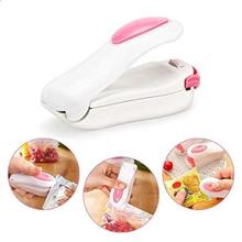 Mini Portable Handy Plastic Bag Sealer Sealing Machine - (White/Pink)