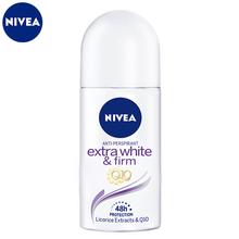 NIVEA Deodorant Roll On, Extra White & Firm Q10, Women, 50ml