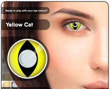 Neo Cosmo Yellow Black Cat-Eye Crazy  Contact Lenses