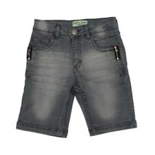 Grey Plain Cotton Shorts for Boys - (121246518486)