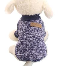 Classic Dog Clothes Warm Puppy Outfit Pet Jacket Coat Winter Dog Clothes Soft Sweater Clothing For Small Dogs Chihuahua noDC5