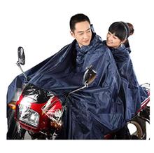 Navy Double Layer Waterproof Bike Raincoat (Unisex)