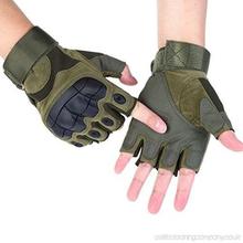 Green Tactical Extreme Performance Half Finger Gloves