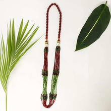 Green/Red Multi Layered Pote Necklace For Women