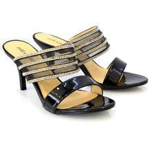 Black Ornella Heel Sandals For Women
