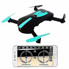 JY018 Mini Selfie Drone Pocket Folding Quadcopter-Black/Blue