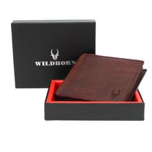 Wildhorn Nepal Brown Men's Genuine Leather Wallet With Outer Pocket