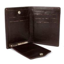 Human Fit Coffee Brown Leather Bi-Fold Note Case Unisex Wallet -ACC2177