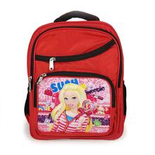 3D Printed Barbie Kids School Bag (Red)