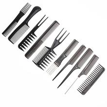 10pcs/Set Professional Hair Brush Comb Salon Barber