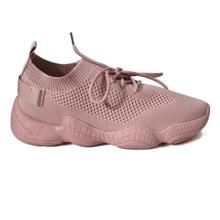 Pink Mesh Sneakers For Women