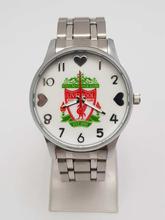 Football LiverPool Club Silver Chain Analog Watch For Men