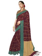 Stylee Lifestyle Maroon Banarasi Silk Jacquard Saree - 2323