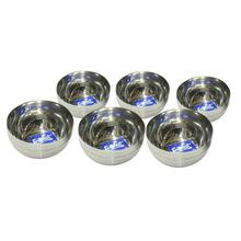 Everest Stainless Steel 4.5" x 2.5" Apple Bowl - 4 Pcs. Set