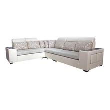 Sunrise Furniture HS-28 L-Shape Wooden 6 Seater Sectional Sofa - Cream