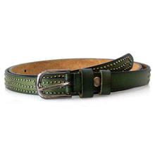 Shoe.A.Holics Green Studded Casual Belt For Women- S3002