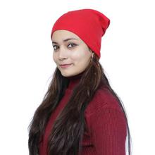 Bright Plain Mix Cashmere Cap For Women