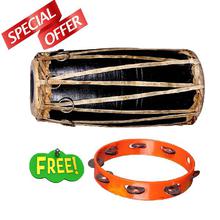 Buy 16 Inch Nepali Madal And Get Tamborine Free