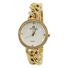 Millenium Round Studded Rim Analog Watch For Women