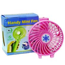 Portable Rechargeable Handy Mini USB Fan With LED Light Cooling Fan