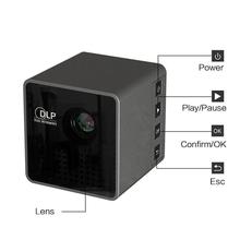 P1+ DLP LED Projector Mini WiFi Projector 1080P Support