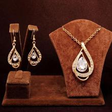 Unique Design Double Layer Water Drop Jewelry Sets for Women