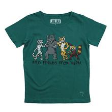 Wild Friends Animal Printed T-shirts For Kids