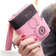 2018 PU Leather Women Wallet Mickey Design Wallet Fashion