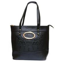 Black Printed Handbag For Women