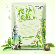 Natural Extract Green Tea Oil Control Mask BIOAQUA [ 3 Sheets]