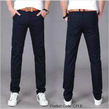 Cotton Men Pants Straight Spring and Summer Long  Classic Business Casual