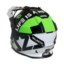LS2 Fast Full Helmet [Black/Green]