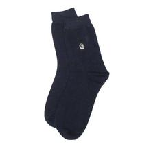 Dark Blue 1202 Solid Socks For Men