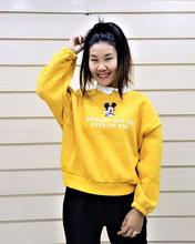Melange Yellow Color Sweatshirt