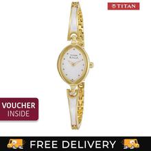 Titan 9851YM01 White Dial Analog Watch For Women - Gold