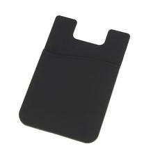 Durable Silicone Phone Holder Case Credit Card Cash Pouch Adhesive Back Cover Universal For Smart Cell Phone Adhesive Sticker