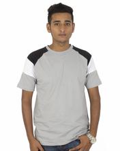 Lugaz Men's Grey Solid Plain Tshirt