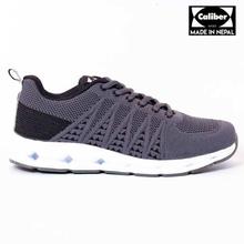 Caliber Shoes Black/Grey Ultralight Sport Shoes For Men - ( 645 )