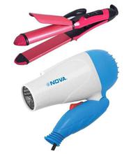 Nova Combo Hair Dryer + Hair Straightener & Curler