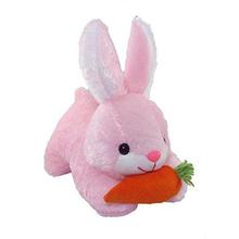 Tickles Pink Rabbit With Carrot Stuffed Soft Plush Toy 26 Cm