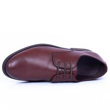 Caliber Shoes WineRed Derby Lace-up Formal Shoes For Men - 418C