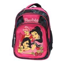 Pink Barbie Printed School Backpack For Girls