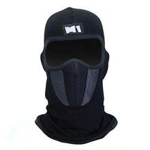 M1 Ninja Full Mask With Air Filter - Black/Grey