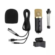 USB Condenser Microphone Sound Recording Audio Studio Bro casting w/ Tripod Stand