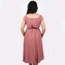 Medium Short Sleeveless Prom Night Dress for Women (Peach 6692)