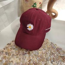 Korean baseball cap _gd with the same small daisy baseball