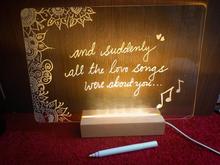 DIY Led Light Board With White Marker
