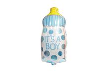 Bottle It's A Boy Printed Baby Shower Balloon - Blue