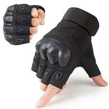 Black Tactical Extreme Performance Half Fingered Gloves